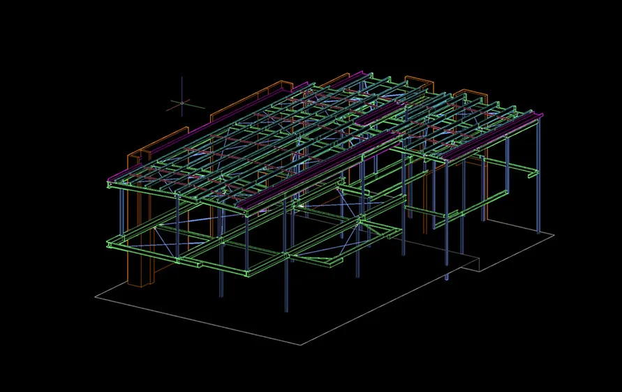Steel design and drafting render